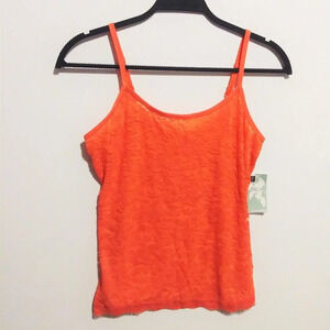 Currants Hot Coral Lace‎ Cami Med